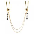 Затискачі для сосків UPKO на ланцюжку у вигляді корони з підвісками вид 5