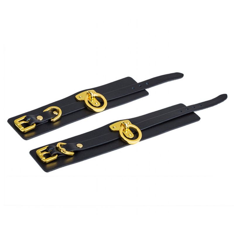 Наручники UPKO Handcuffs итальянская кожа, черные, размер L вид 6