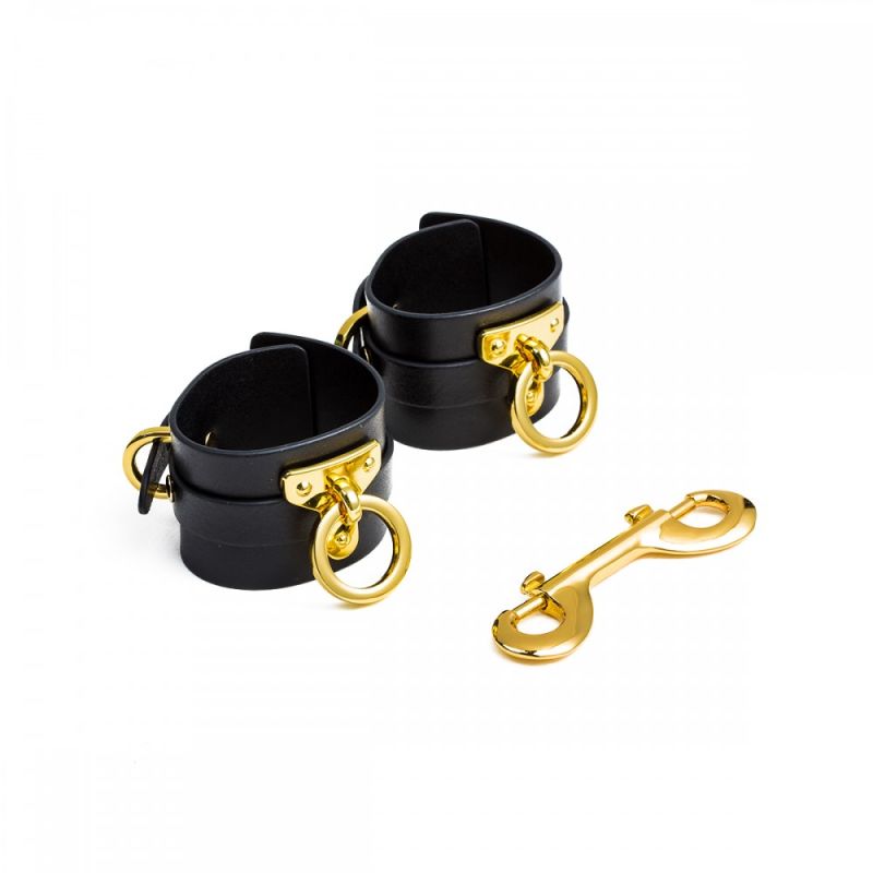 Наручники UPKO Handcuffs итальянская кожа, черные, размер L вид 8