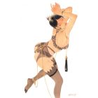 Вагінальний / анальний гак UPKO Hook золотистий, з кулькою на кінці та кільцем для фіксації вид 3