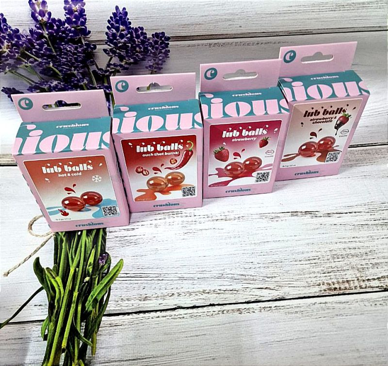 Бразильські вибухові кульки для масажу Crushious Lub Balls Ouch That Burns! розігрівають з перцем вид 8