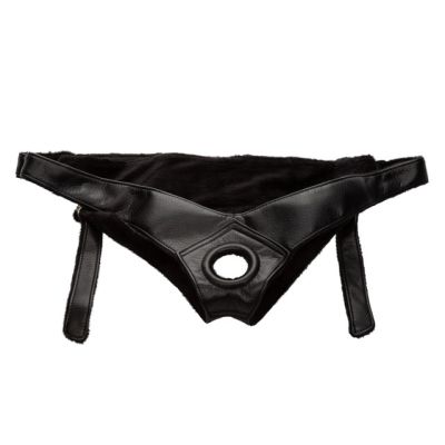 Трусики для страпону Universal Love Rider Platinum Harness, шкірозамінник, чорні