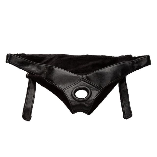 Трусики для страпона Universal Love Rider Platinum Harness, кожзам, черные вид 6