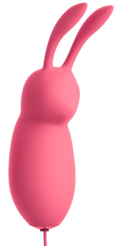 Вибропуля в виде зайчика Pipedream OMG! Bullets #Cute, розовая вид 4