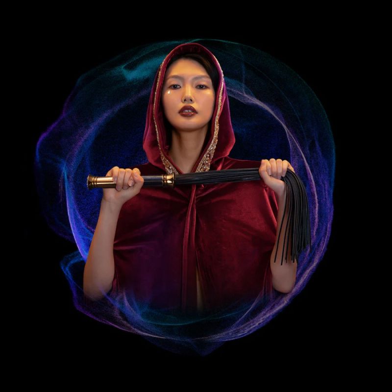 Флогер з італійської шкіри UPKO Black Label Collection, ручна робота вид 3