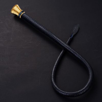 Кнут из итальянской кожи UPKO Black Label Collection, ручная работа