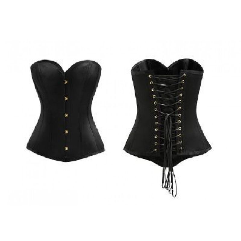 Корсет эротический UPKO размер S, атласный, черный вид 7