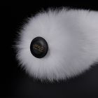 Хвост на магнитной основе UPKO для Pet Play из лисьего меха, белый вид 5