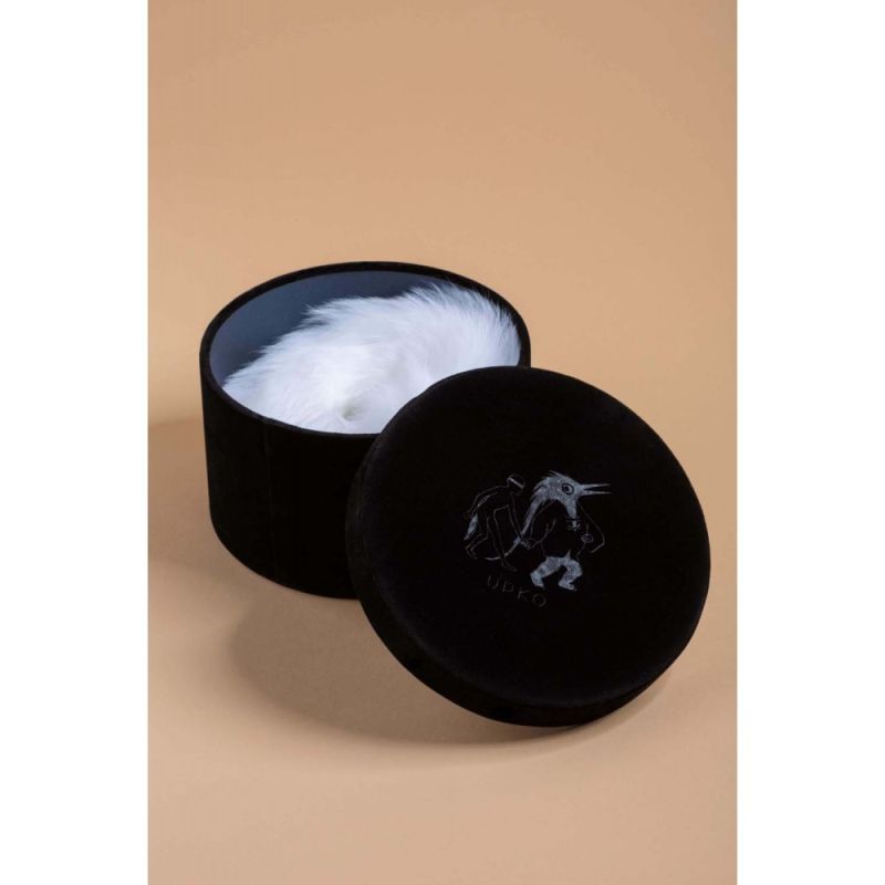 Анальна пробка UPKO з довгим білим хвостом з лисячого хутра вид 12