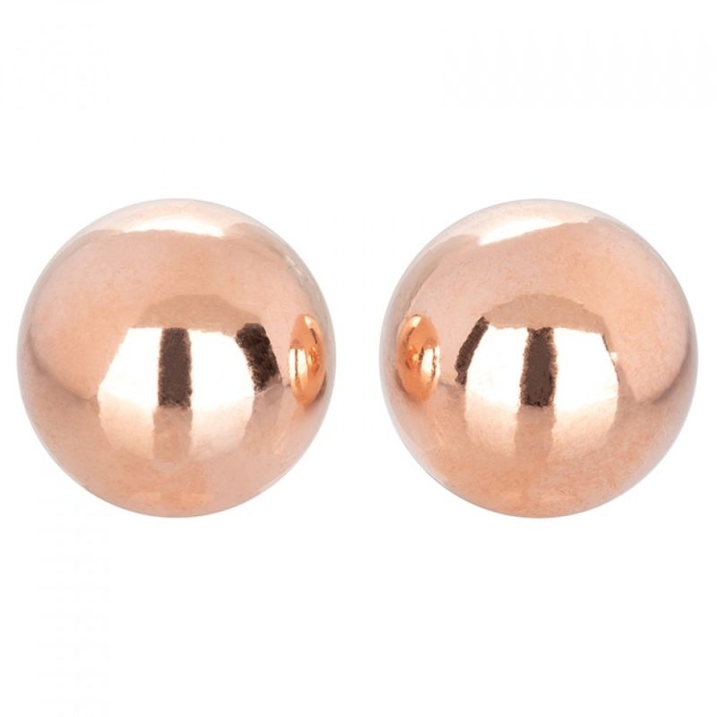 Вагінальні кульки CalExotics Climax Weighted Kegel Balls Nickel-Free - Rose Gold вид 3