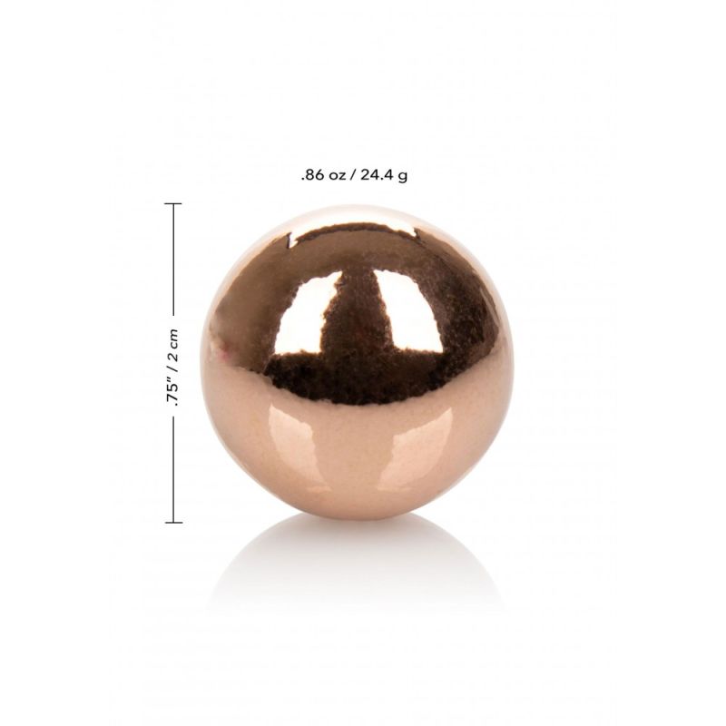 Вагинальные шарики CalExotics Climax Weighted Kegel Balls Nickel-Free - Rose Gold вид 4