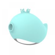 Вакуумний стимулятор клітора у вигляді рибки BOSS SERIES RACHEL з вібрацією, блакитний