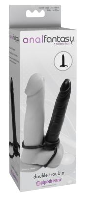 Насадка на член для подвійного проникнення Pipedream Anal Fantasy чорна