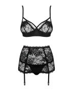 Комплект Obsessive Peonesia 3 предмети S/M