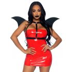 Портупєя зі штучної шкіри з крилами кажана Leg Avenue Bat wing body harness O/S вид 3