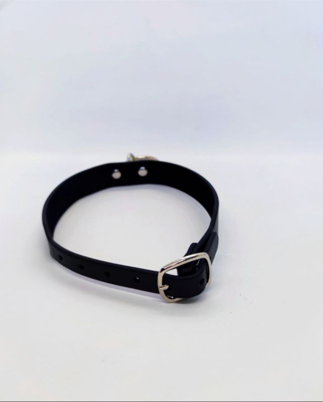 Ошейник с кльцом Collar black with ring вид 3