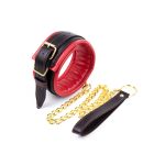 Ошейник с поводком Collar black/red with leash вид 2