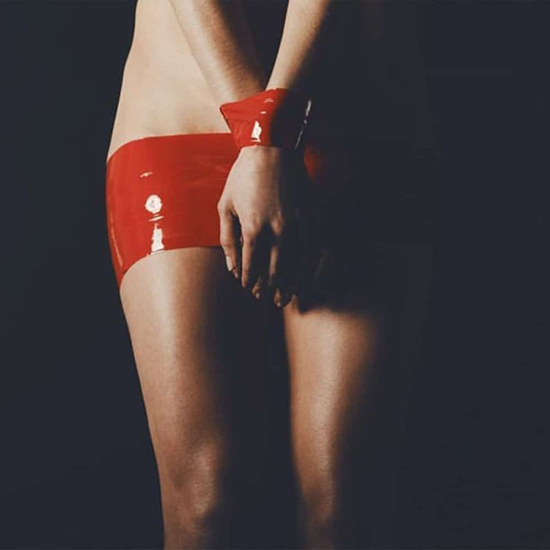 Лента бондажная статическая, красная, из ПВХ, UPKO, 16 метров вид 6