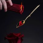 Скребок-ложка для воска низкотемпературной свечи UPKO золотой вид 7