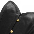 Корсет еротичний атласний UPKO, розмір M, чорний вид 7