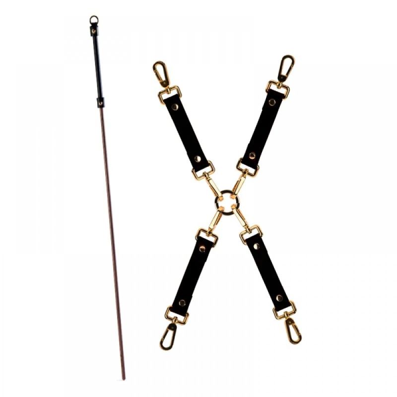 Шкаф-чемодан для БДСМ аксессуаров Upko, из итальянской кожи, черный, 14 предметов вид 9