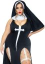Костюм монашки Leg Avenue Sultry Sinner 1X-2X