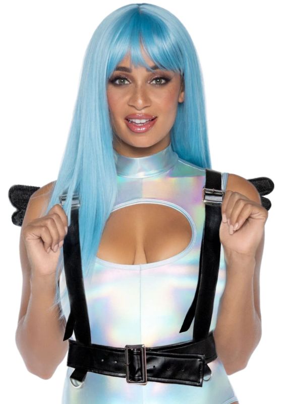 Портупея с крыльями Leg Avenue Furry angel wing body harness O/S вид 3