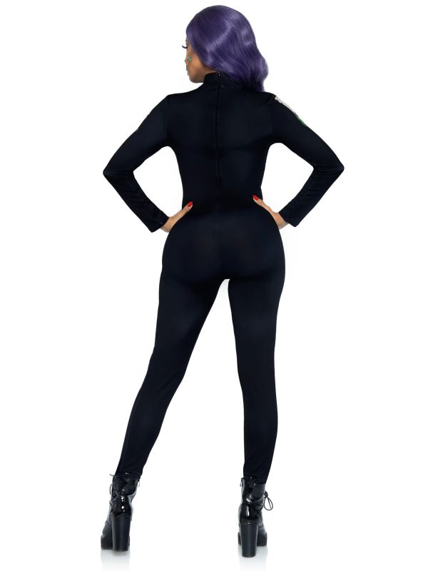 Комбинезон скелет с цветочным принтом Leg Avenue Floral skeleton catsuit M вид 8