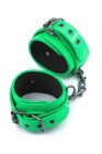 Фиксаторы на ноги NS Novelties Electra Play Things Wrist Cuffs, зеленый неон вид 3