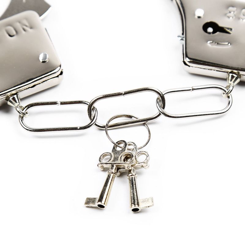 Наручники DS Fetish Handskaff metal silver вид 4