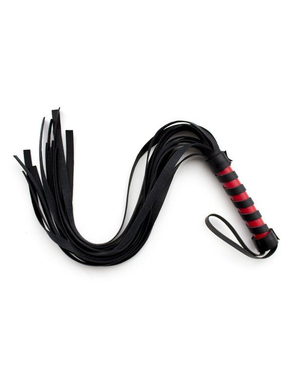 Флоггер DS Fetish Mini flogger black/red вид 2