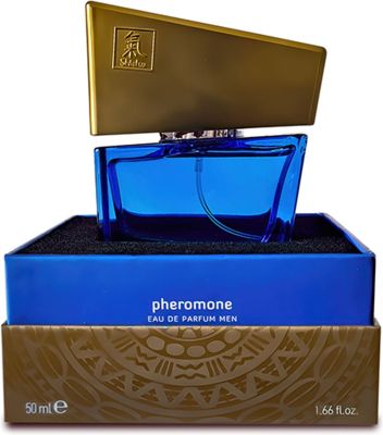 Духи з феромонами чоловічі SHIATSU Pheromone Fragrance men darkblue, 50 мл
