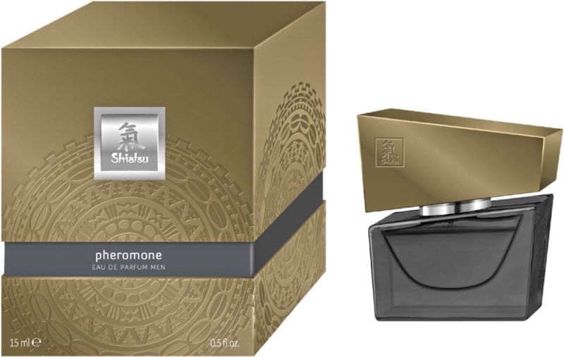 Духи з феромонами чоловічі SHIATSU Pheromone Fragrance men grey, 15 мл вид 4