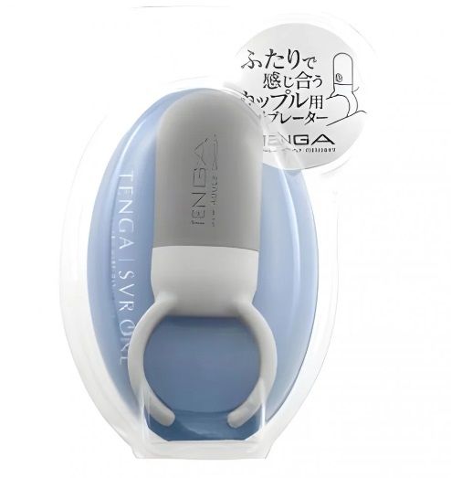 Эрекционное кольцо с вибрацией TENGA SVR one -Сірий вид 3