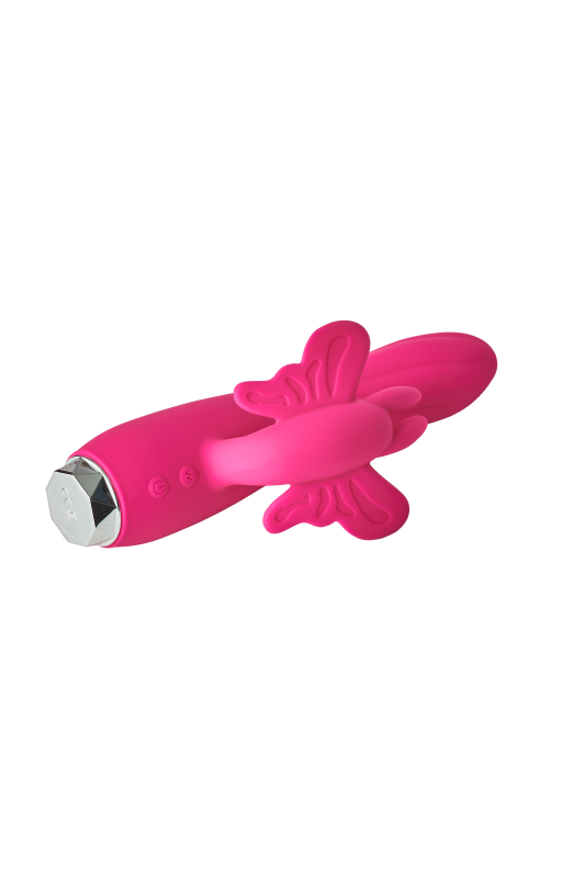 Вибратор кролик в виде Бабочки Dream Toys Flirts Butterfly, розовый, 17 см х 3 см вид 6