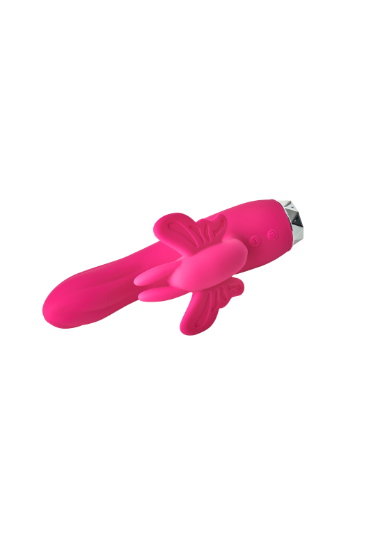 Вибратор кролик в виде Бабочки Dream Toys Flirts Butterfly, розовый, 17 см х 3 см вид 7