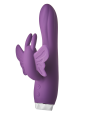 Вибратор-кролик в виде Бабочки Dream Toys Flirts Butterfly, фиолетовый, 17 х 3 см