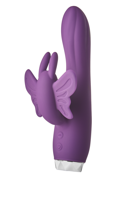 Вибратор-кролик в виде Бабочки Dream Toys Flirts Butterfly, фиолетовый, 17 х 3 см вид 2