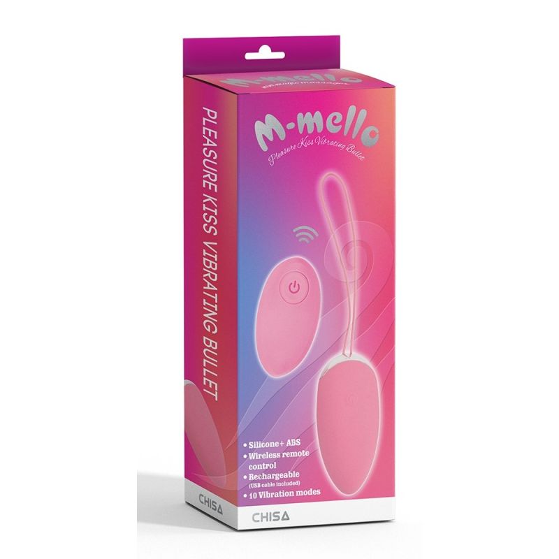 Виброяйцо Chisa M-mello, с дистанционным пультом управления, розовое вид 5
