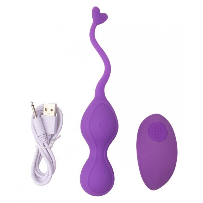 Віброяйце з дистанційним пультом керування Chisa M-mello, фіолетове вид 4