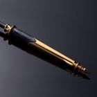 Стек из итальянской кожи UPKO Black Label Collection, позолота и чешский цирконий, ручная работа вид 4