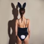 Анальна пробка у вигляді хвоста кролика Upko Rabbit Fur Bunny Tail Small Butt Plug з кролячого хутра вид 6