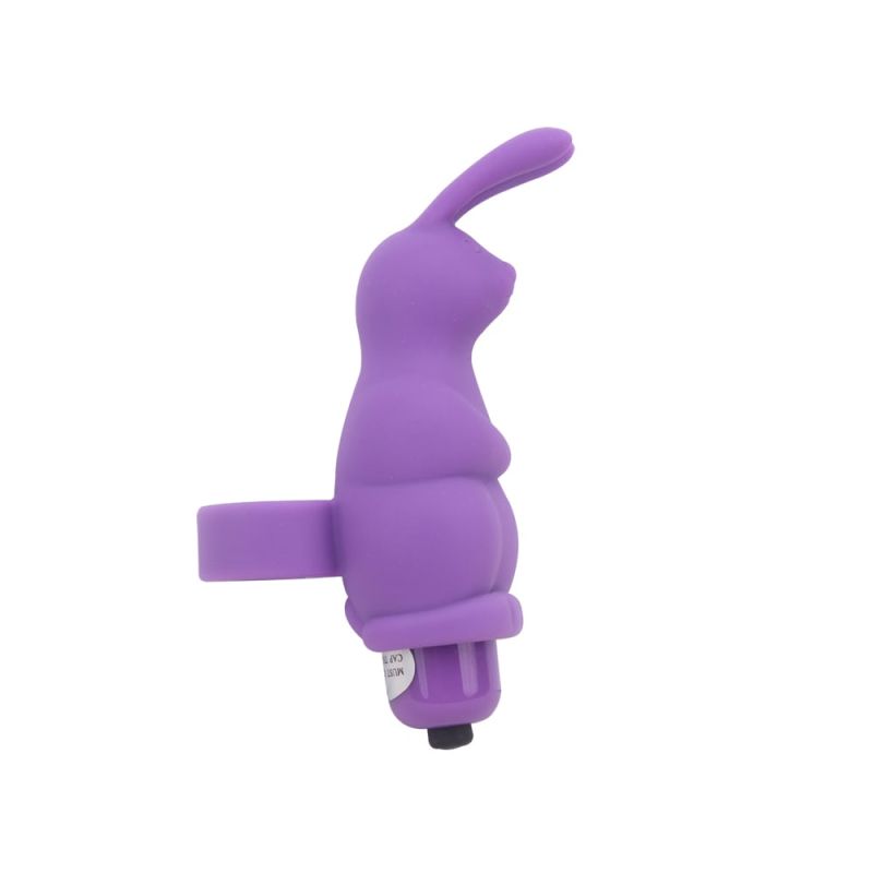 Вібромасажер у вигляді кролика на палець Chisa Mis Sweet Sweeiie Rabbit, фіолетовий вид 4