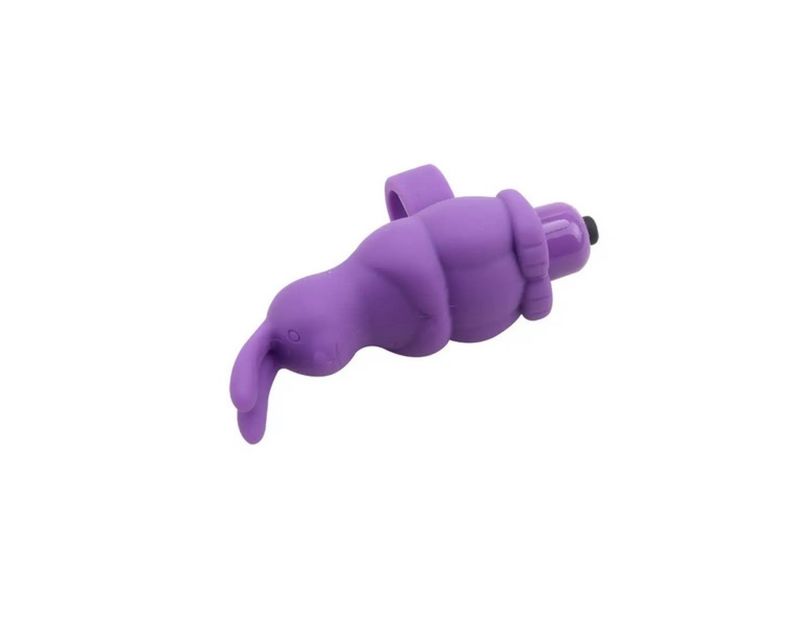 Вібромасажер у вигляді кролика на палець Chisa Mis Sweet Sweeiie Rabbit, фіолетовий вид 6