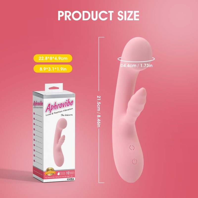 Кролик вібратор CHISA Aphrovibe The Unicorn для стимуляції точки G, рожевий вид 9