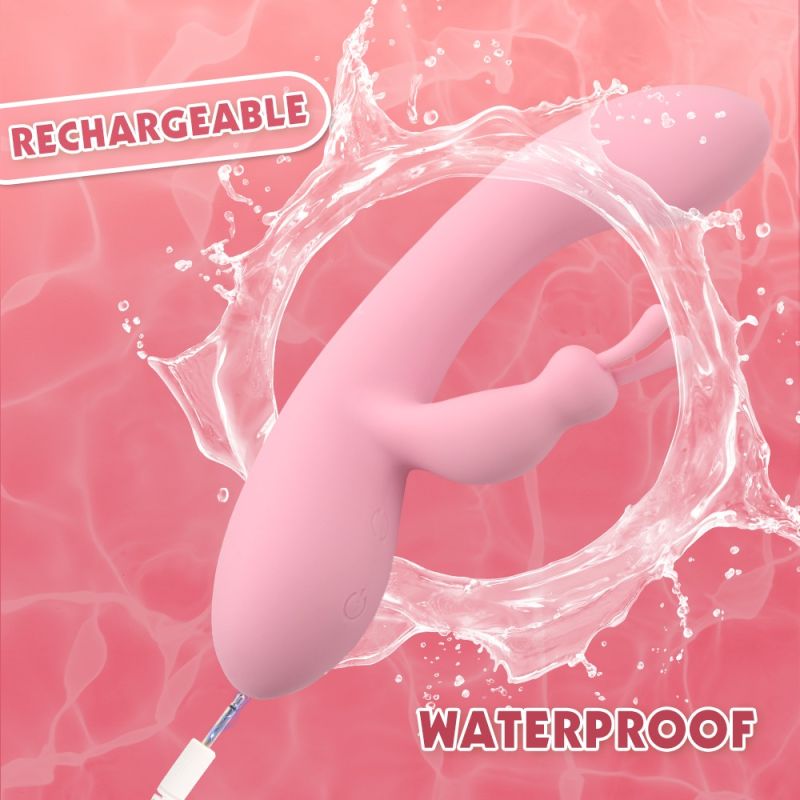 Вибратор кролик Chisa Aphrovibe Jumping Rabbit, розовый вид 7