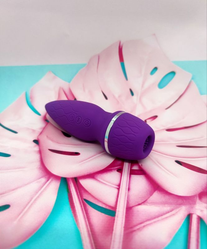 Вакуумний стимулятор клітора з вібрацією Chisa Intimate Melody, фіолетовий вид 3