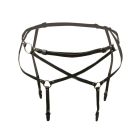 Пояс для панчох One Size S4, натуральна шкіра, чорний вид 6