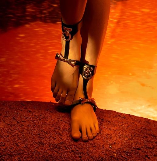 Набор БДСМ из сбруи и пестисов Butterfly UPKO, итальянская кожа, позолота 24К вид 5