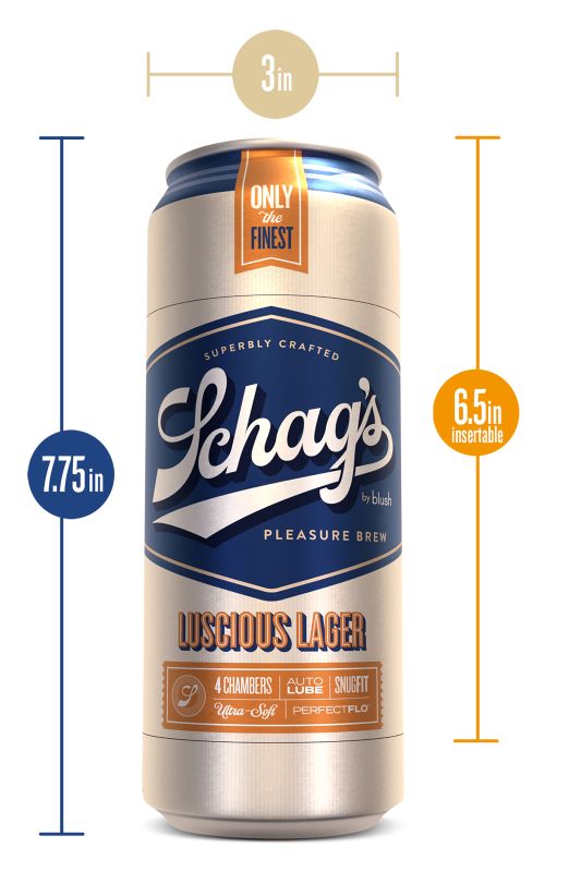 Самосмазывающийся мастурбатор SCHAG’S LUSCIOUS LAGER FROSTED вид 4